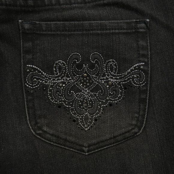 Chico's Jeans Gray Mid-Rise Straight - Picture 15 of 16